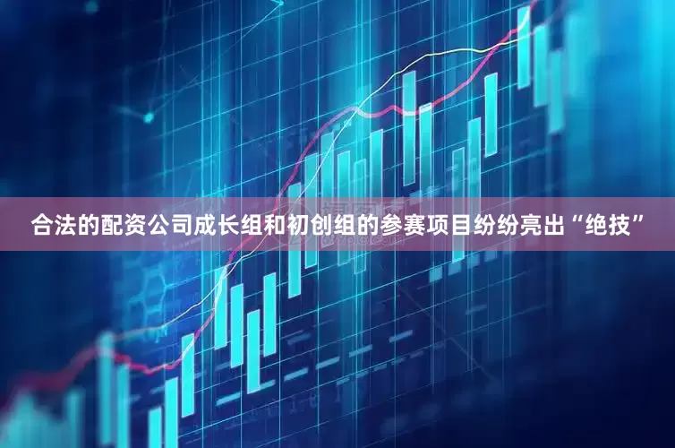 合法的配资公司成长组和初创组的参赛项目纷纷亮出“绝技”